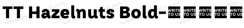 TT Hazelnuts Bold字体转换